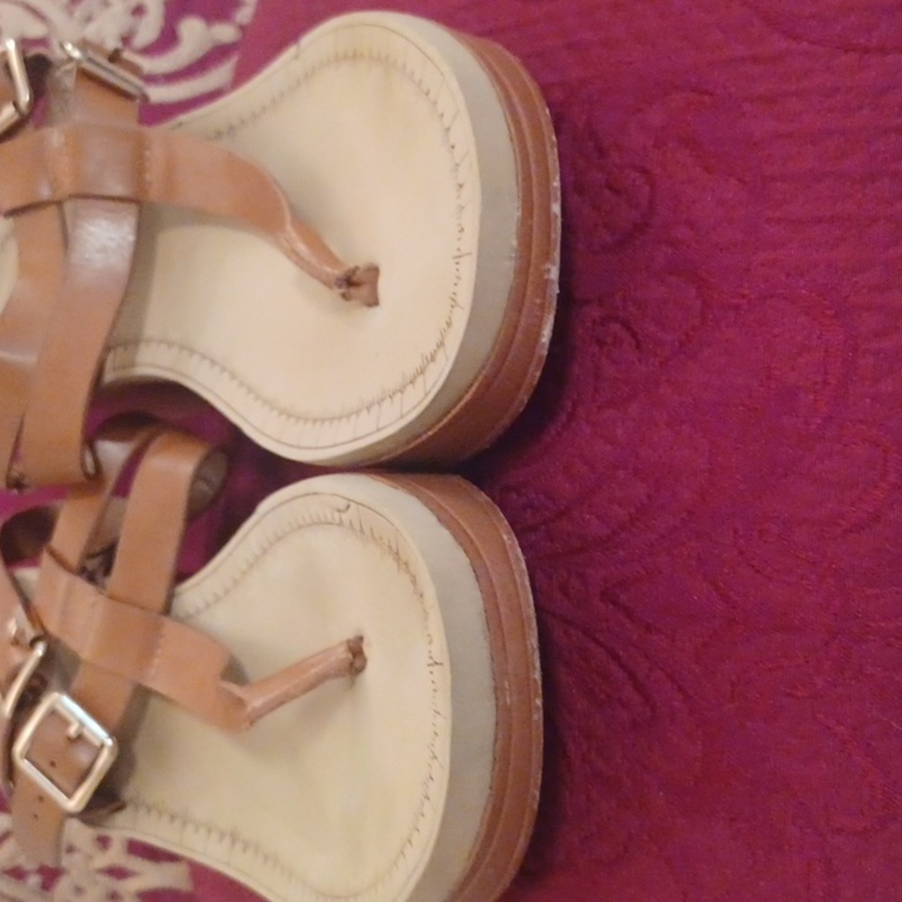 Journee Collection camel sandals - Picture 7 of 8